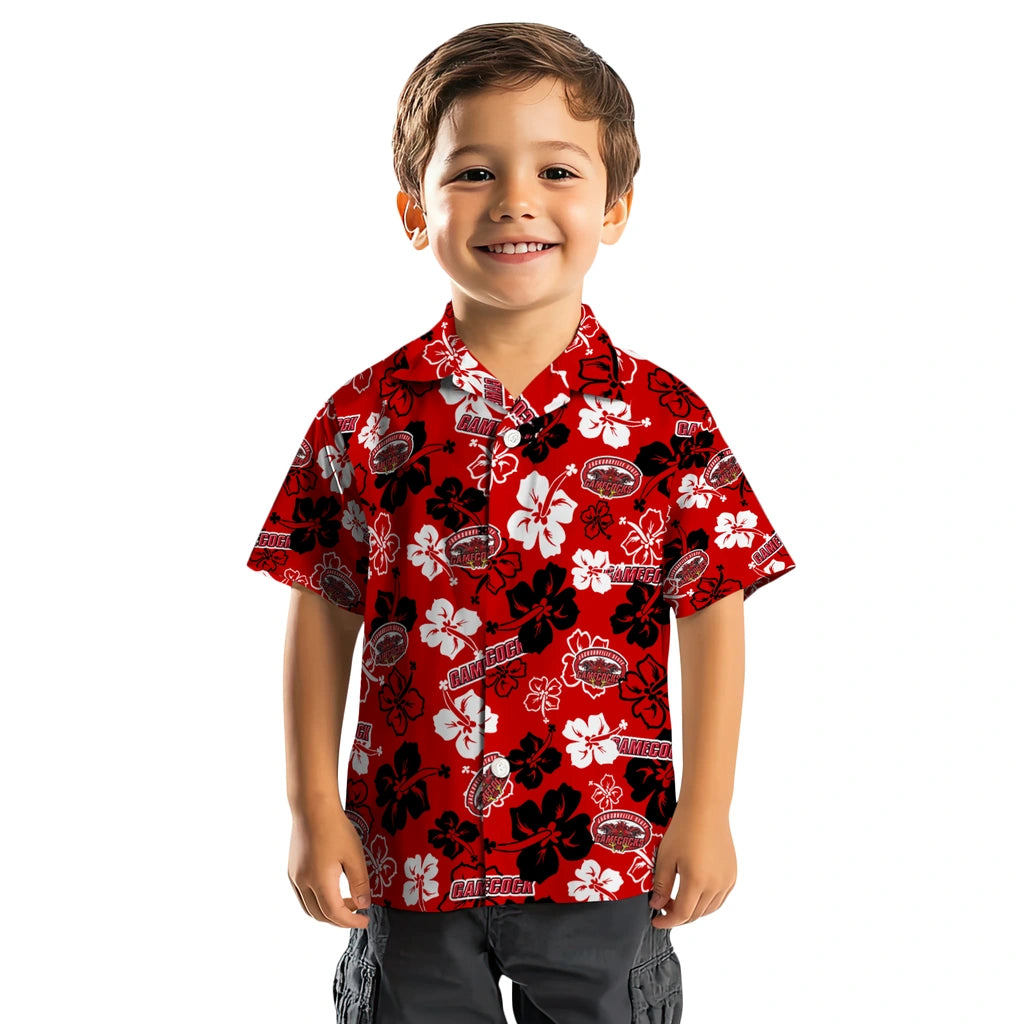 Jacksonville State Gamecocks Hawaiian Shirt - Hibiscus Flower Design | Hula Hawaiian Shirts