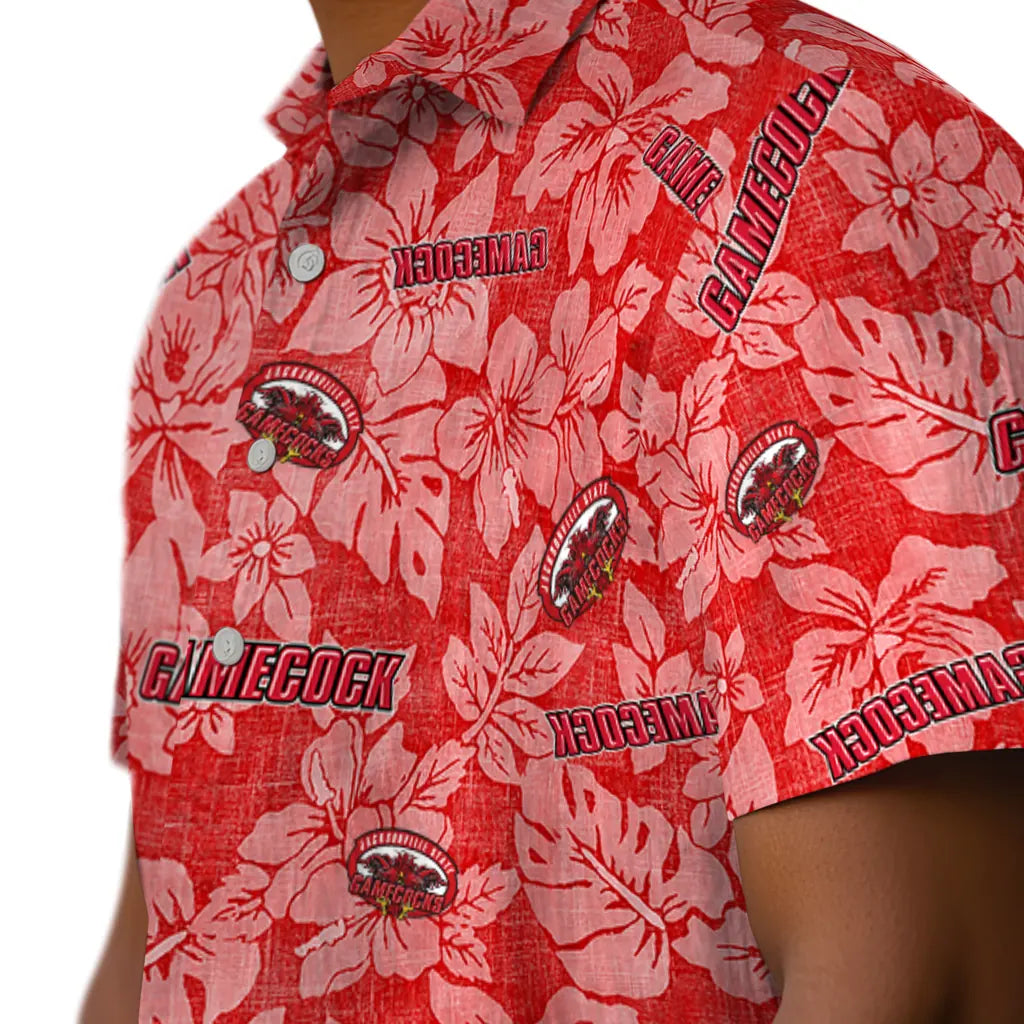 Jacksonville State Gamecocks Hawaiian Shirt - Hibiscus Oasis | Hula Hawaiian Shirts