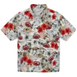 Jacksonville State Gamecocks Hawaiian Shirt - Hibiscus Seaside | Hula Hawaiian Shirts