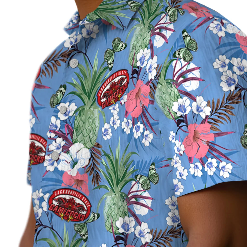 Jacksonville State Gamecocks Hawaiian Shirt - Pineapple Bouquet | Hula Hawaiian Shirts