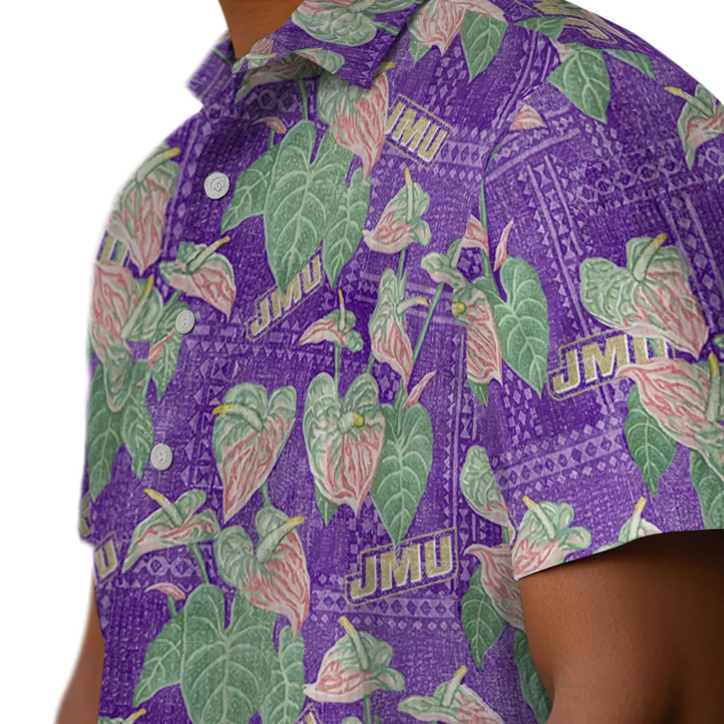 James Madison Dukes Hawaiian Shirt - Anthurium Overlay | Hula Hawaiian Shirts