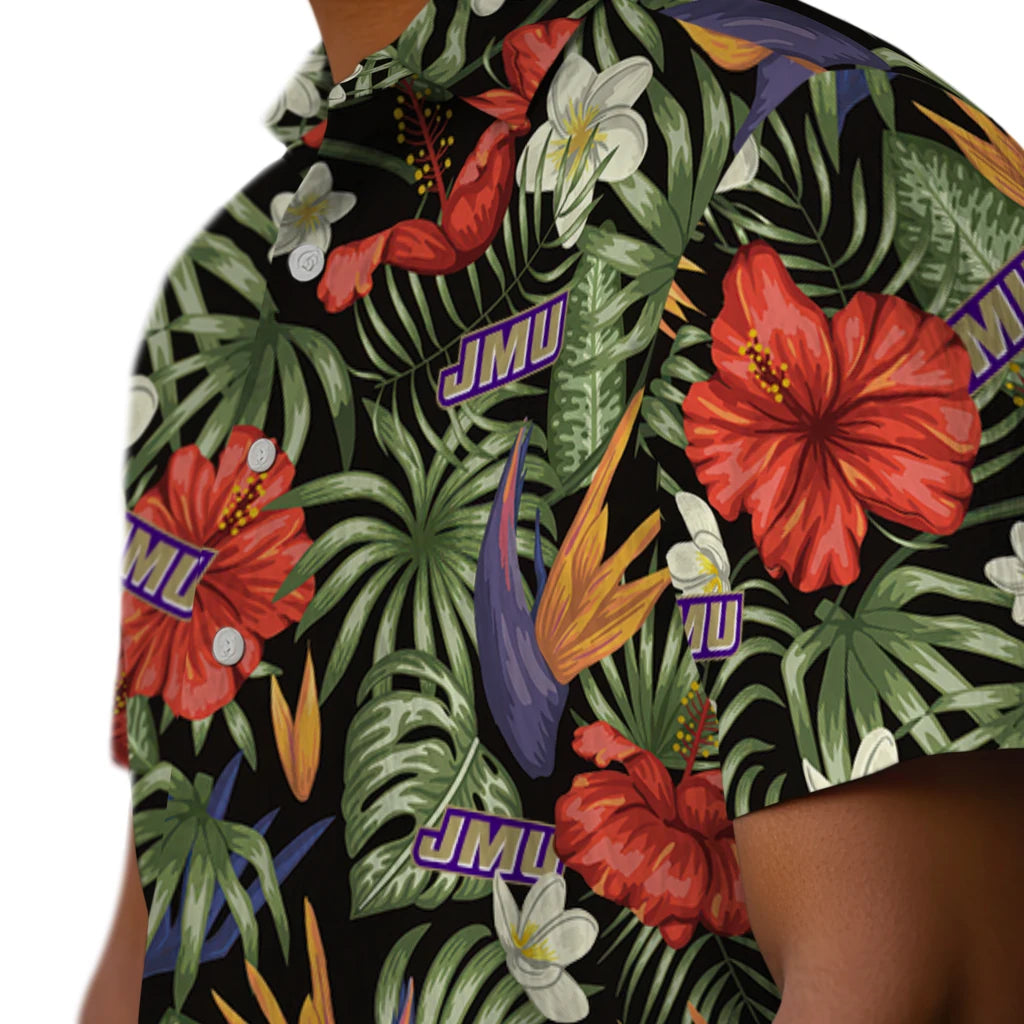 James Madison Dukes Hawaiian Shirt - Hawaii Floral Hibiscus | Hula Hawaiian Shirts