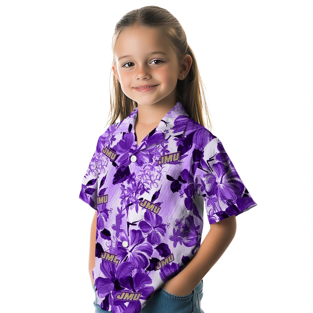 James Madison Dukes Hawaiian Shirt - Hibiscus Arrangement | Hula Hawaiian Shirts