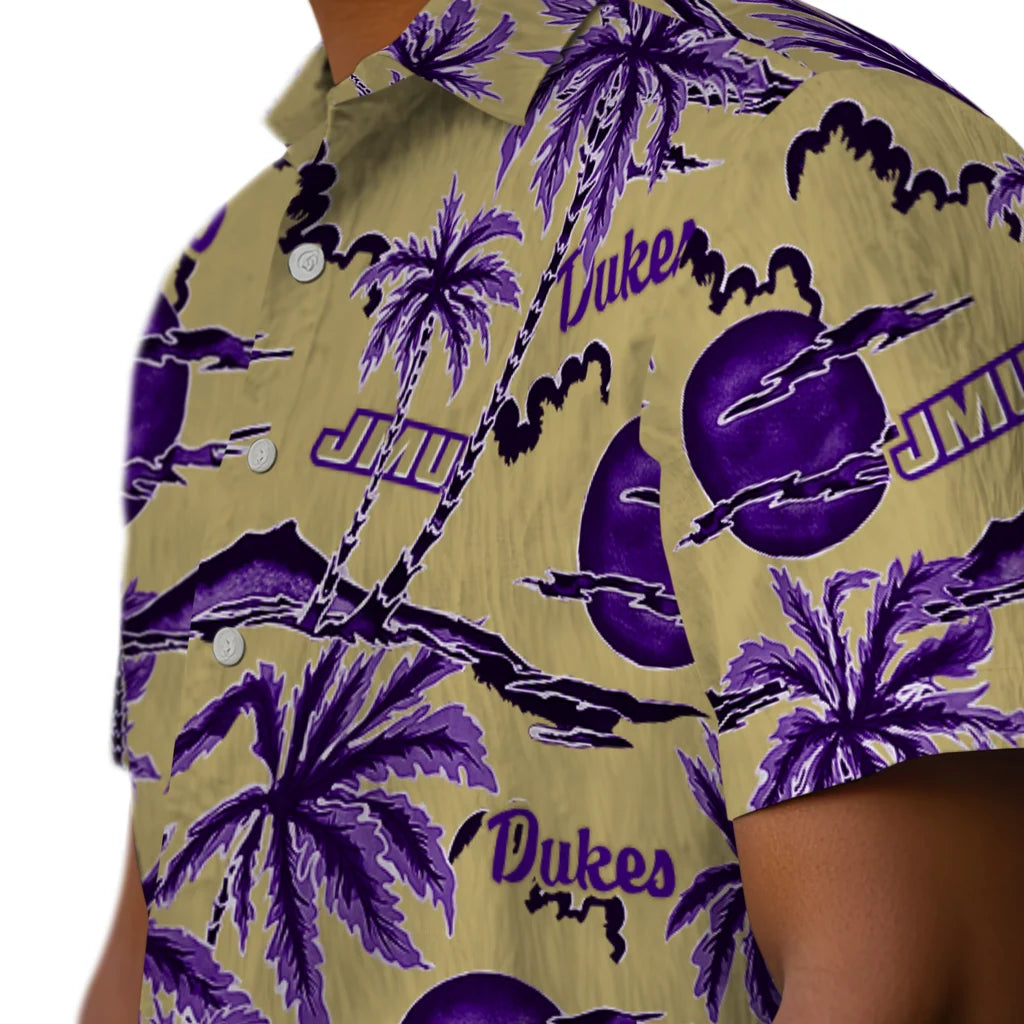 James Madison Dukes Hawaiian Shirt - Palm Sunset | Hula Hawaiian Shirts