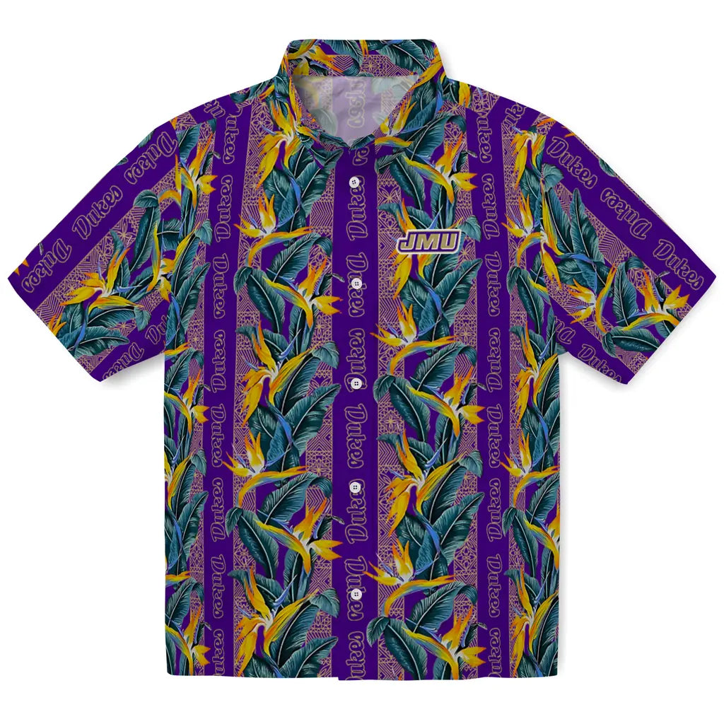 James Madison Dukes Hawaiian Shirt - Paradise Vines | Hula Hawaiian Shirts