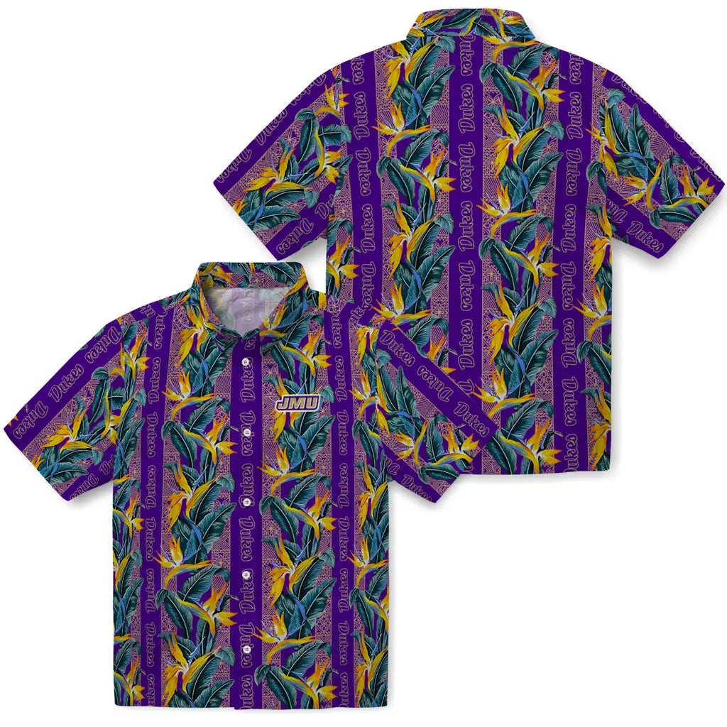 James Madison Dukes Hawaiian Shirt - Paradise Vines | Hula Hawaiian Shirts