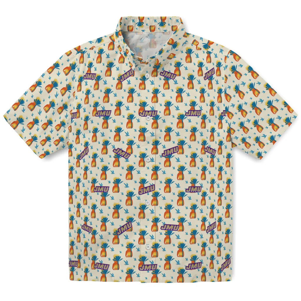 James Madison Dukes Hawaiian Shirt - Pineapple Delight | Hula Hawaiian Shirts