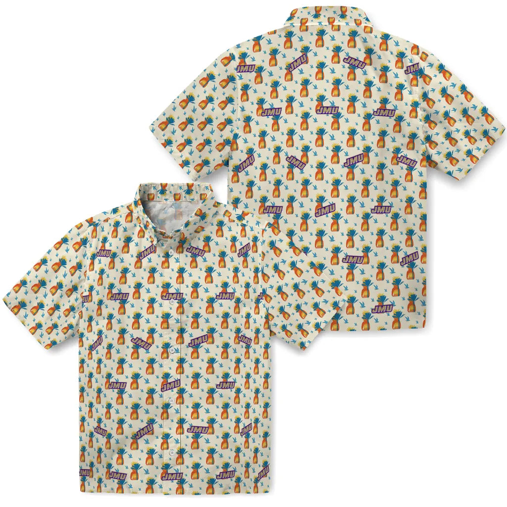 James Madison Dukes Hawaiian Shirt - Pineapple Delight | Hula Hawaiian Shirts