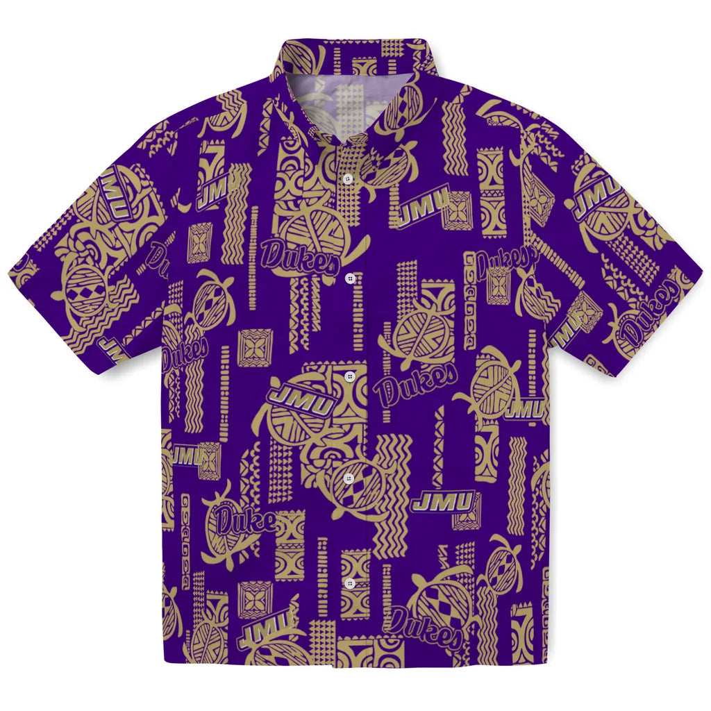 James Madison Dukes Hawaiian Shirt - Turtle Lines | Hula Hawaiian Shirts