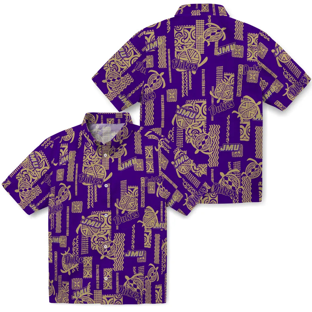 James Madison Dukes Hawaiian Shirt - Turtle Lines | Hula Hawaiian Shirts