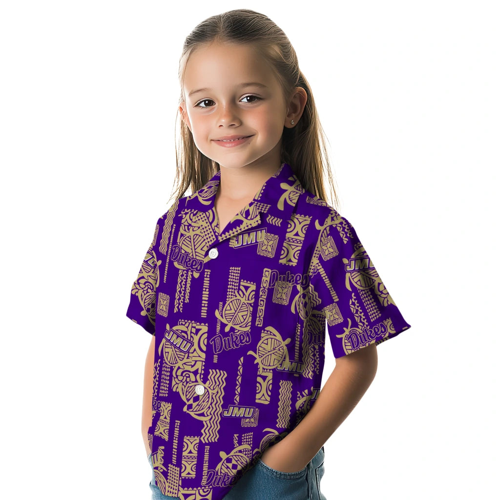 James Madison Dukes Hawaiian Shirt - Turtle Lines | Hula Hawaiian Shirts