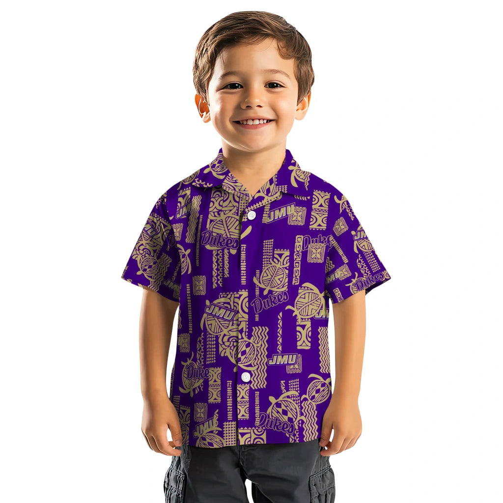 James Madison Dukes Hawaiian Shirt - Turtle Lines | Hula Hawaiian Shirts