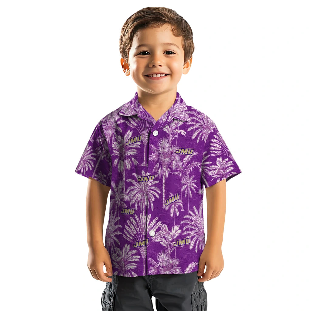 James Madison Dukes Hawaiian Shirt - Vintage Palm Tree | Hula Hawaiian Shirts