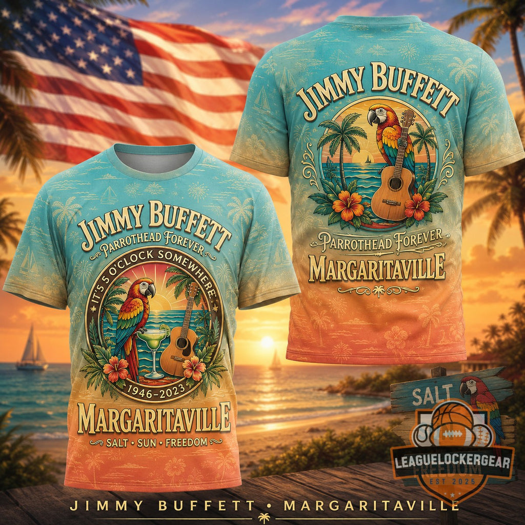 Jimmy Buffett Parrothead Forever Tribute T-Shirt - LeagueLockerGear