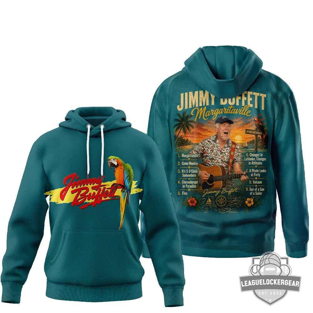Jimmy Buffett Margaritaville 3D Hoodie - LeagueLockerGear