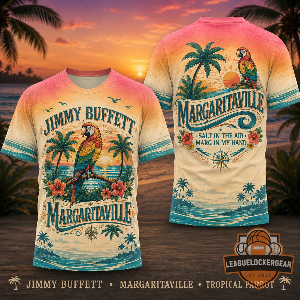 Jimmy Buffett Margaritaville 3D T-Shirt - LeagueLockerGear