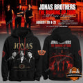 Jonas Brothers The Burning Up Tour All Over Again Hoodie - LeagueLockerGear