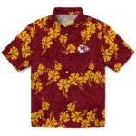 Kansas City Chiefs Hawaiian Shirt - 50th State Flower | Hula Hawaiian Shirts