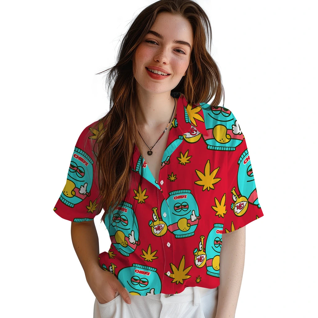 Kansas City Chiefs Hawaiian Shirt - Chill Vibe | Hula Hawaiian Shirts