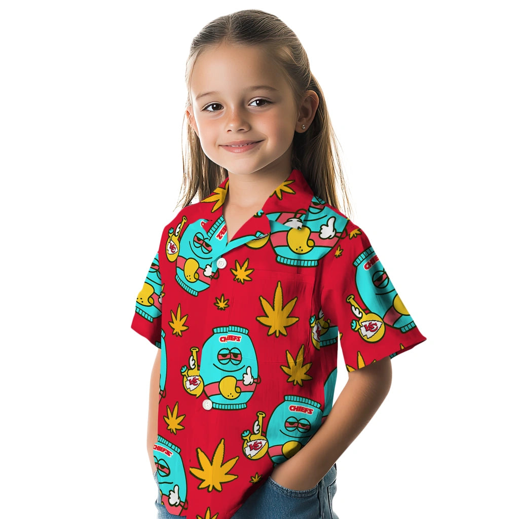 Kansas City Chiefs Hawaiian Shirt - Chill Vibe | Hula Hawaiian Shirts