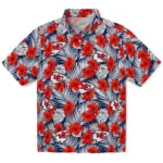 Kansas City Chiefs Hawaiian Shirt - Hibiscus Fiesta | Hula Hawaiian Shirts