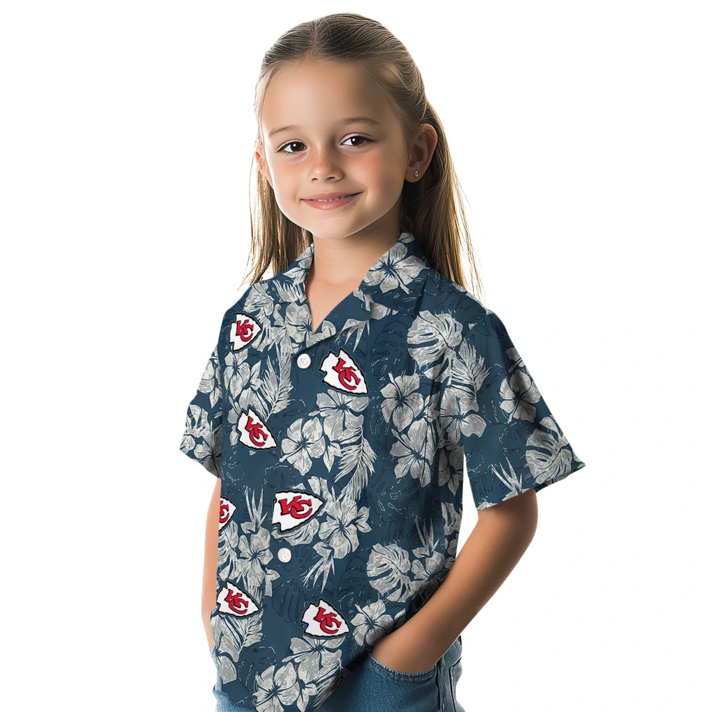 Kansas City Chiefs Hawaiian Shirt - Hibiscus Flowers | Hula Hawaiian Shirts
