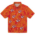 Kansas City Chiefs Hawaiian Shirt - Leaf Outline | Hula Hawaiian Shirts