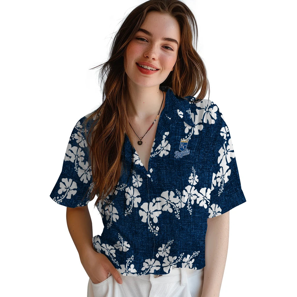 Kansas City Royals Hawaiian Shirt - 50th State Flower | Hula Hawaiian Shirts