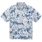 Kansas City Royals Hawaiian Shirt - Hibiscus Overlay | Hula Hawaiian Shirts