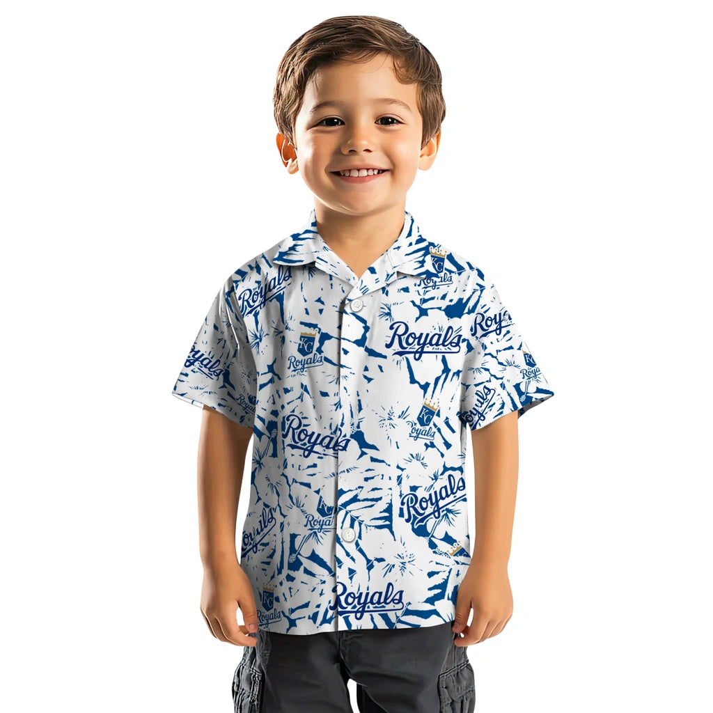 Kansas City Royals Hawaiian Shirt - Hibiscus Overlay | Hula Hawaiian Shirts