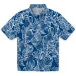 Kansas City Royals Hawaiian Shirt - Leaf Outline | Hula Hawaiian Shirts
