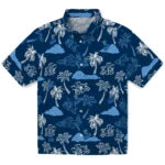 Kansas City Royals Hawaiian Shirt - Palm And Clouds | Hula Hawaiian Shirts