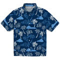 Kansas City Royals Hawaiian Shirt - Palm And Clouds | Hula Hawaiian Shirts
