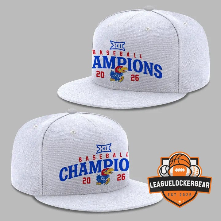 Kansas Jayhawks Baseball Big 12 Conference Champions 2026 T-Shirt - LeagueLockerGear