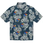 Kansas Jayhawks Hawaiian Shirt - Hibiscus Flowers | Hula Hawaiian Shirts