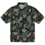Kansas Jayhawks Hawaiian Shirt - Hibiscus Leaves Pattern | Hula Hawaiian Shirts