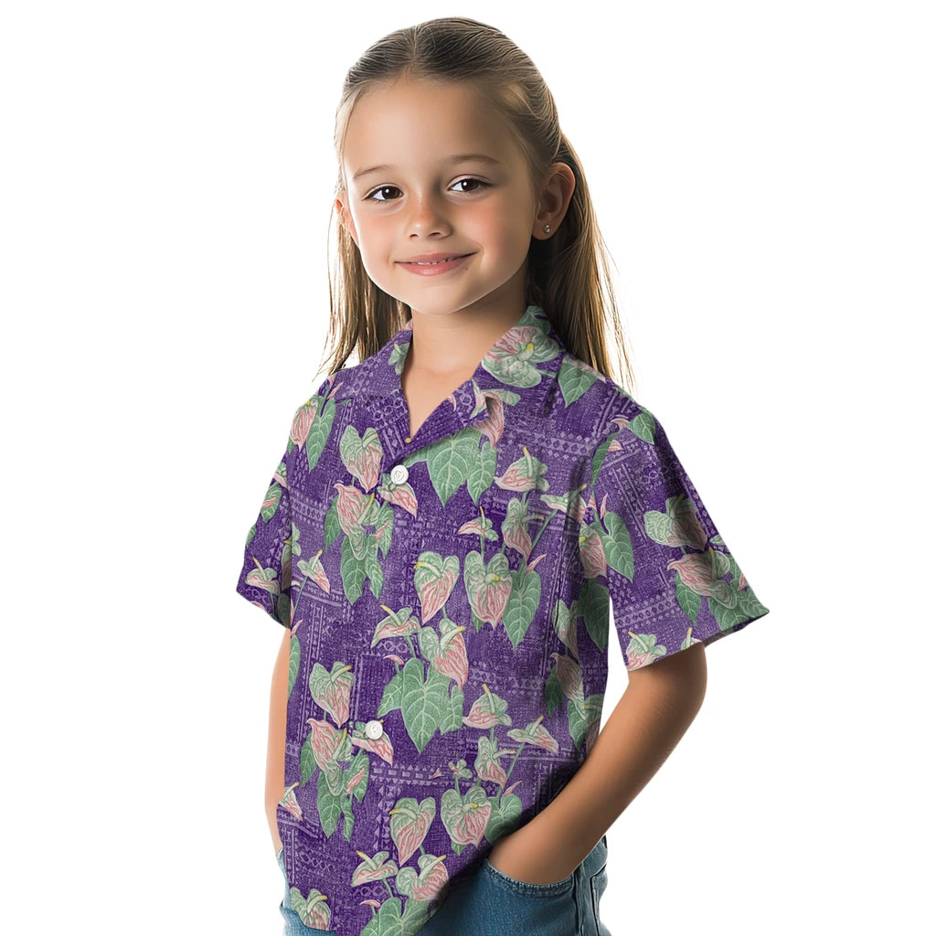 Kansas State Wildcats Hawaiian Shirt - Anthurium Overlay | Hula Hawaiian Shirts