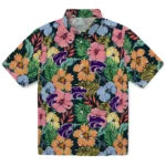 Kansas State Wildcats Hawaiian Shirt - Brilliant Hibiscus Garden | Hula Hawaiian Shirts