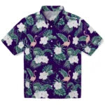 Kansas State Wildcats Hawaiian Shirt - Flamingo and Hibiscus | Hula Hawaiian Shirts