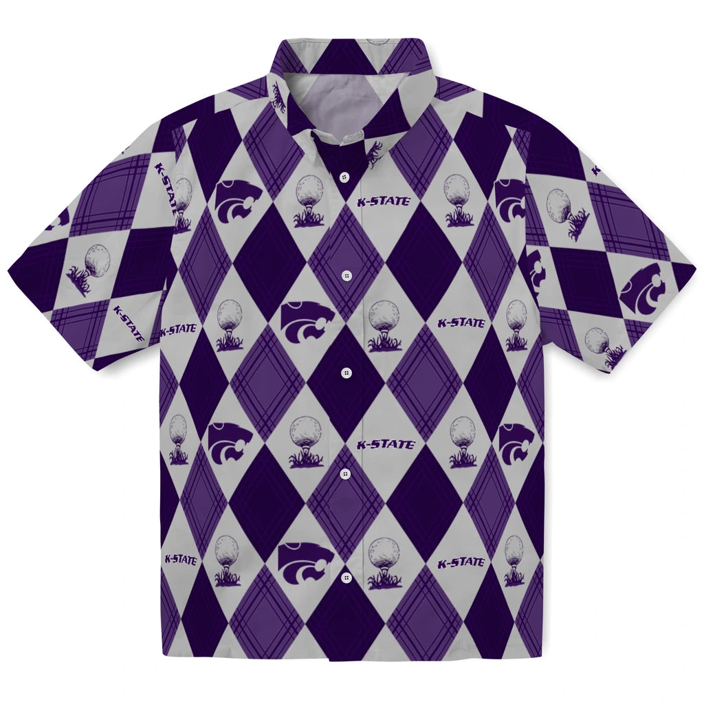 Kansas State Wildcats Hawaiian Shirt - Golfing Plaid | Hula Hawaiian Shirts