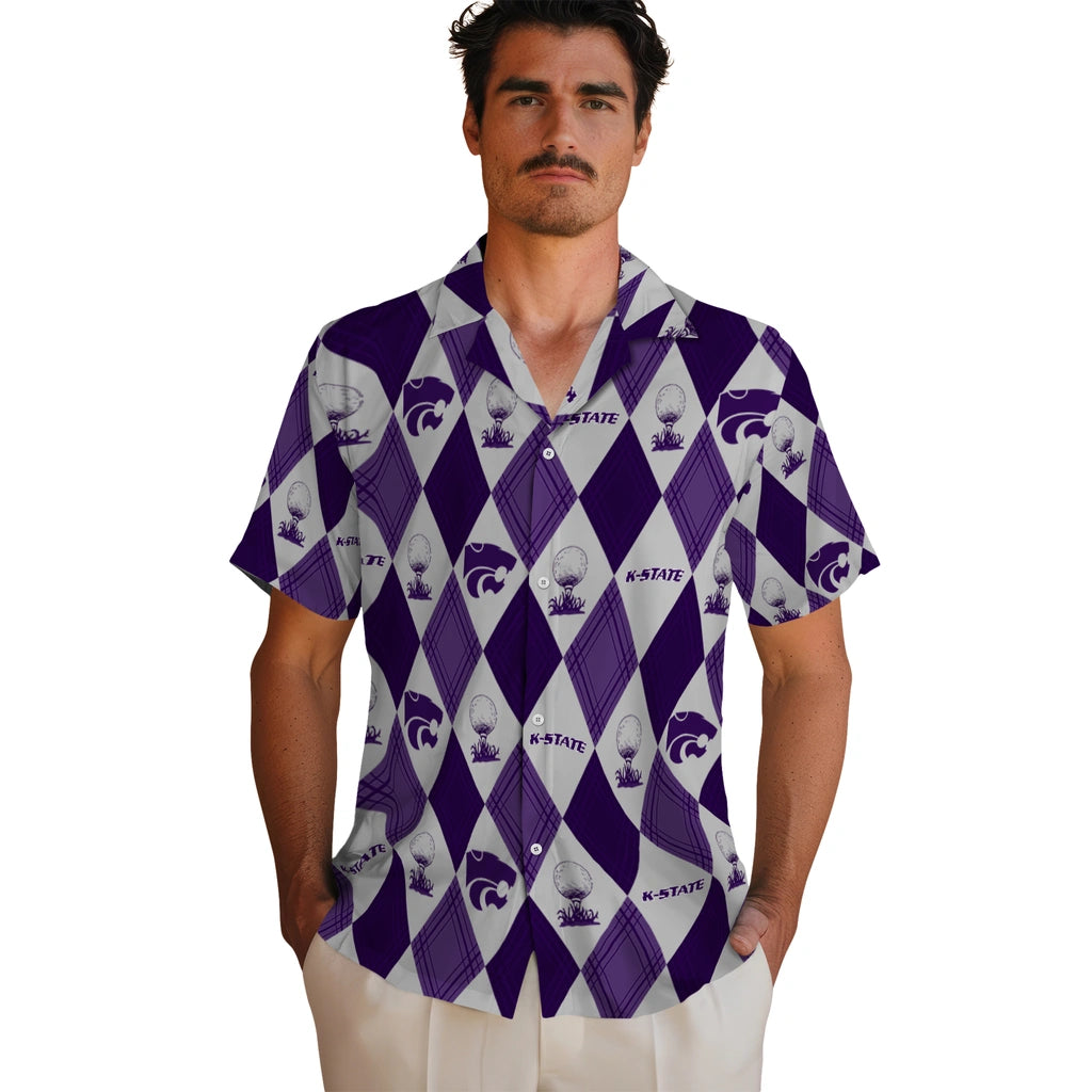 Kansas State Wildcats Hawaiian Shirt - Golfing Plaid | Hula Hawaiian Shirts