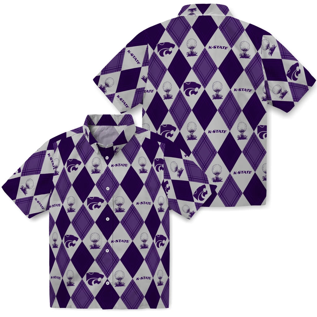 Kansas State Wildcats Hawaiian Shirt - Golfing Plaid | Hula Hawaiian Shirts