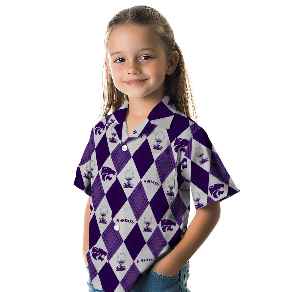 Kansas State Wildcats Hawaiian Shirt - Golfing Plaid | Hula Hawaiian Shirts