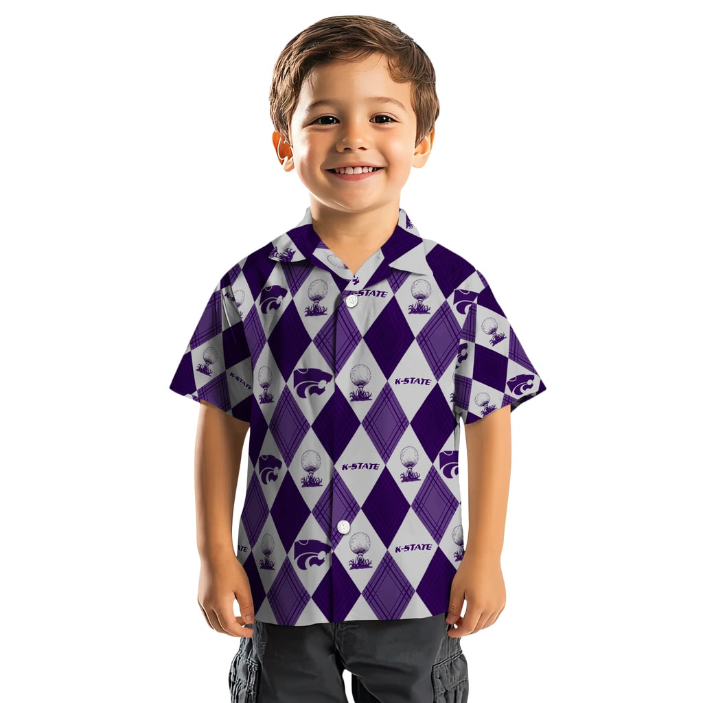 Kansas State Wildcats Hawaiian Shirt - Golfing Plaid | Hula Hawaiian Shirts