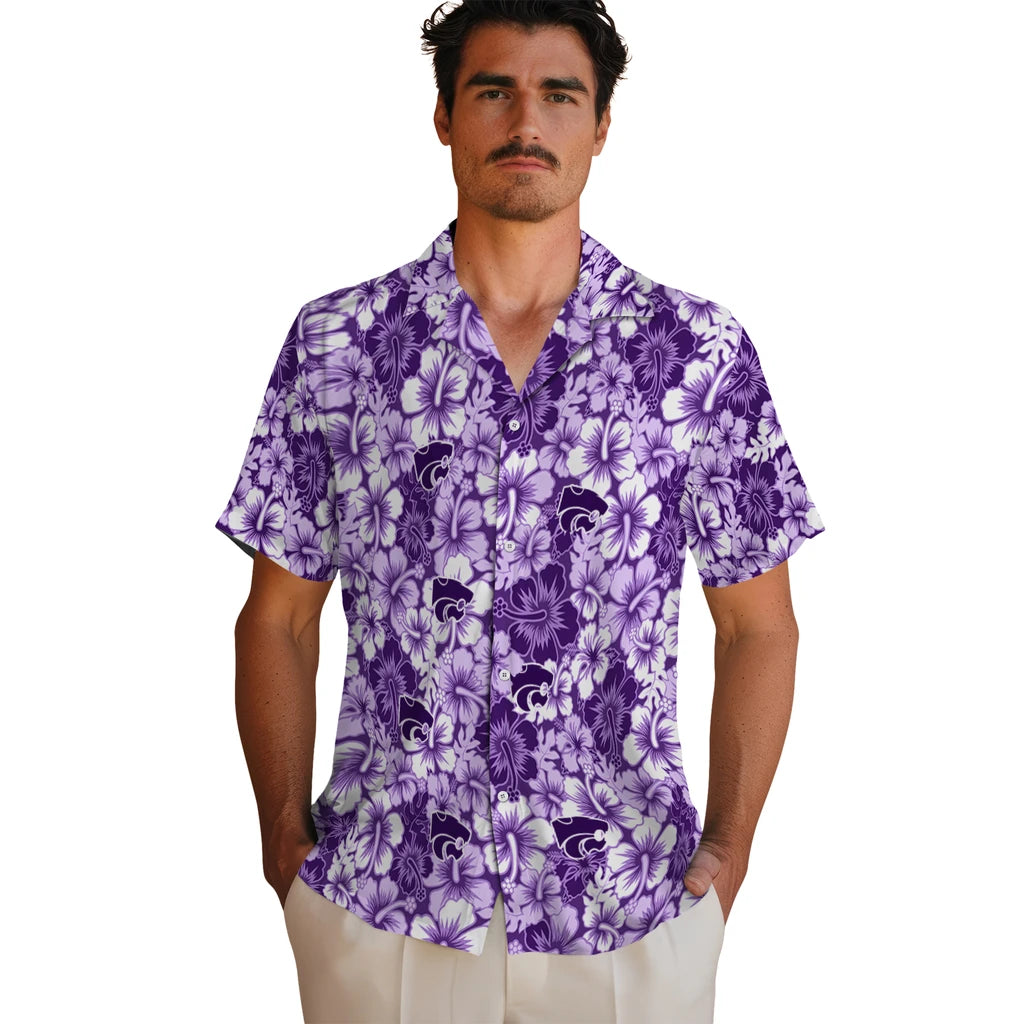 Kansas State Wildcats Hawaiian Shirt - Hibiscus Blooms | Hula Hawaiian Shirts