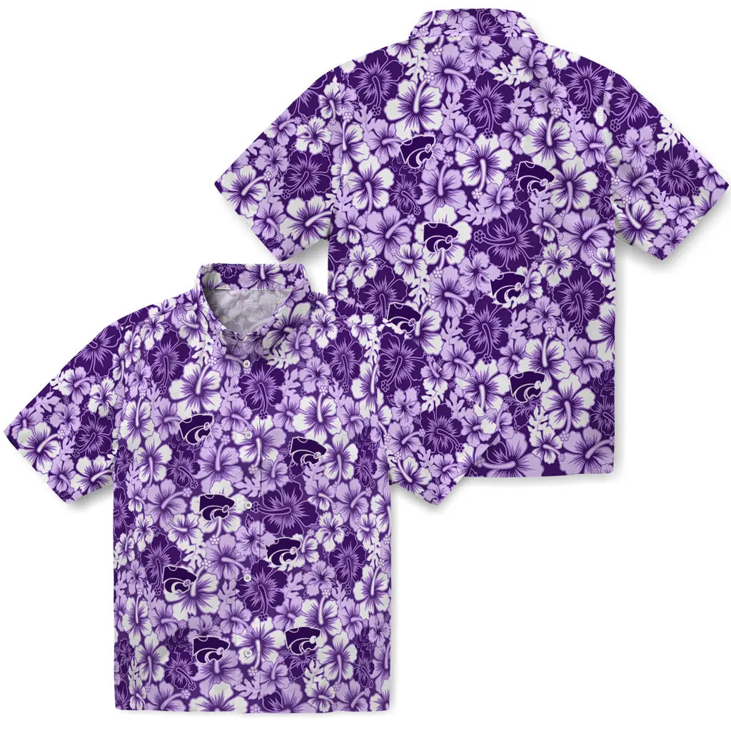 Kansas State Wildcats Hawaiian Shirt - Hibiscus Blooms | Hula Hawaiian Shirts