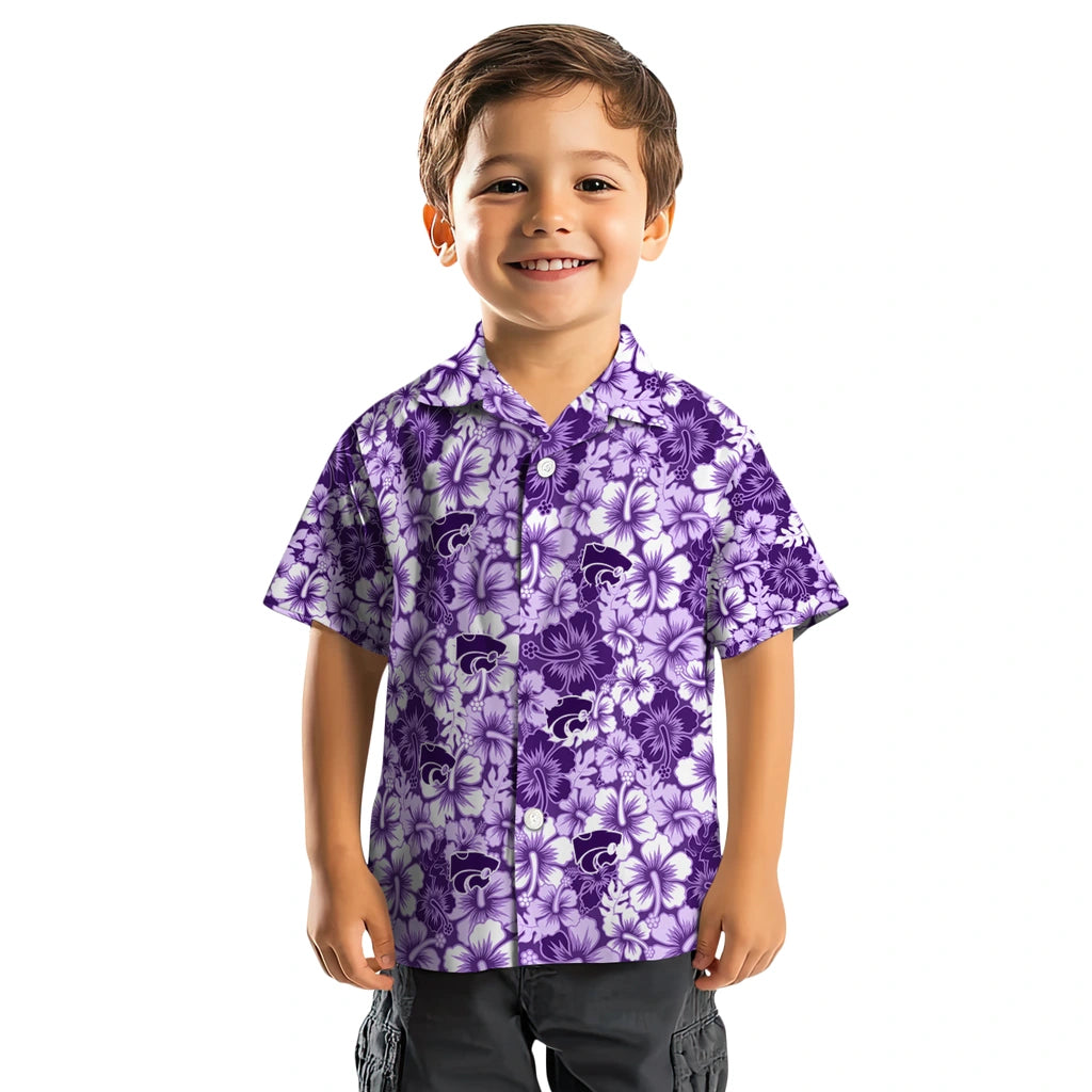 Kansas State Wildcats Hawaiian Shirt - Hibiscus Blooms | Hula Hawaiian Shirts