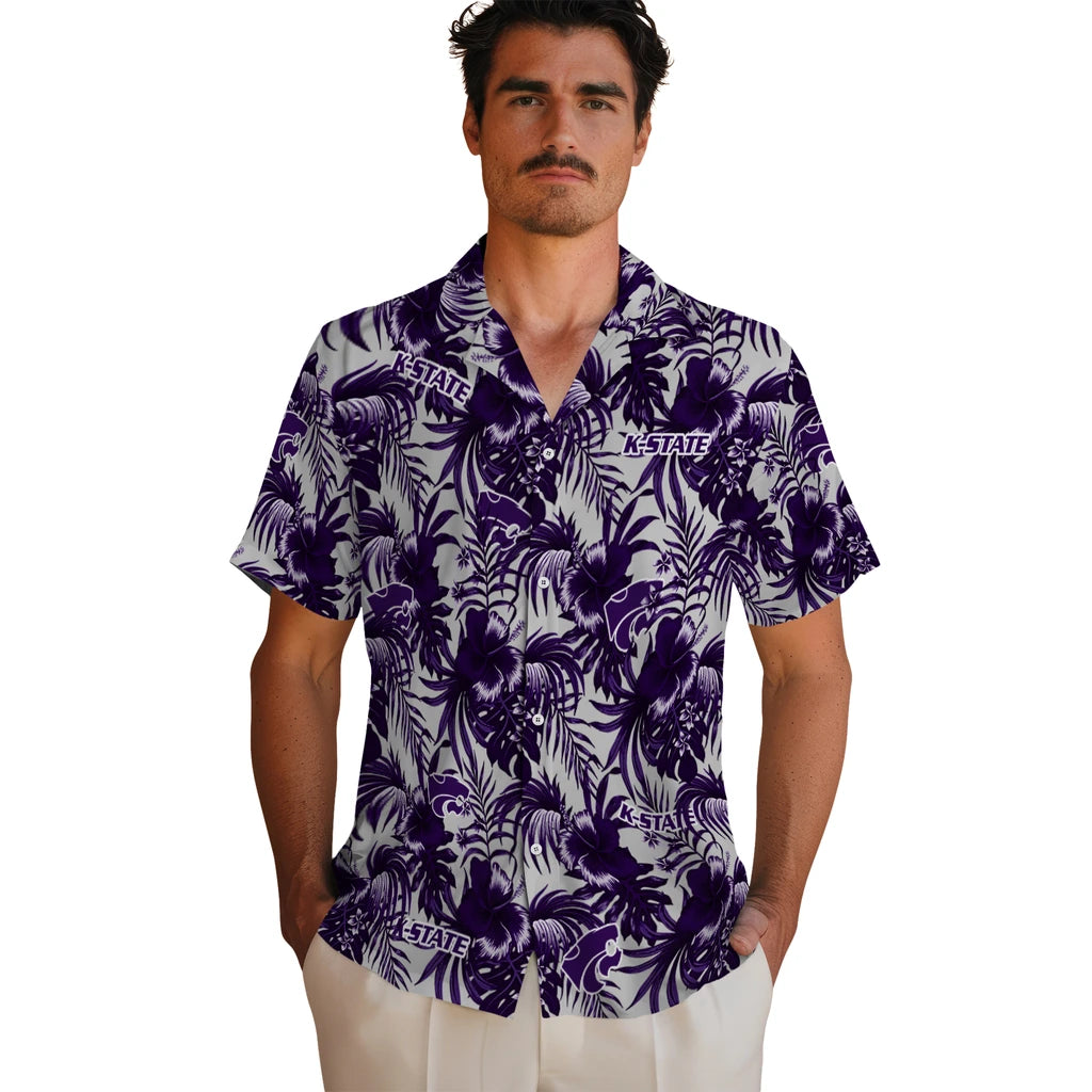 Kansas State Wildcats Hawaiian Shirt - Hibiscus Exotic | Hula Hawaiian Shirts