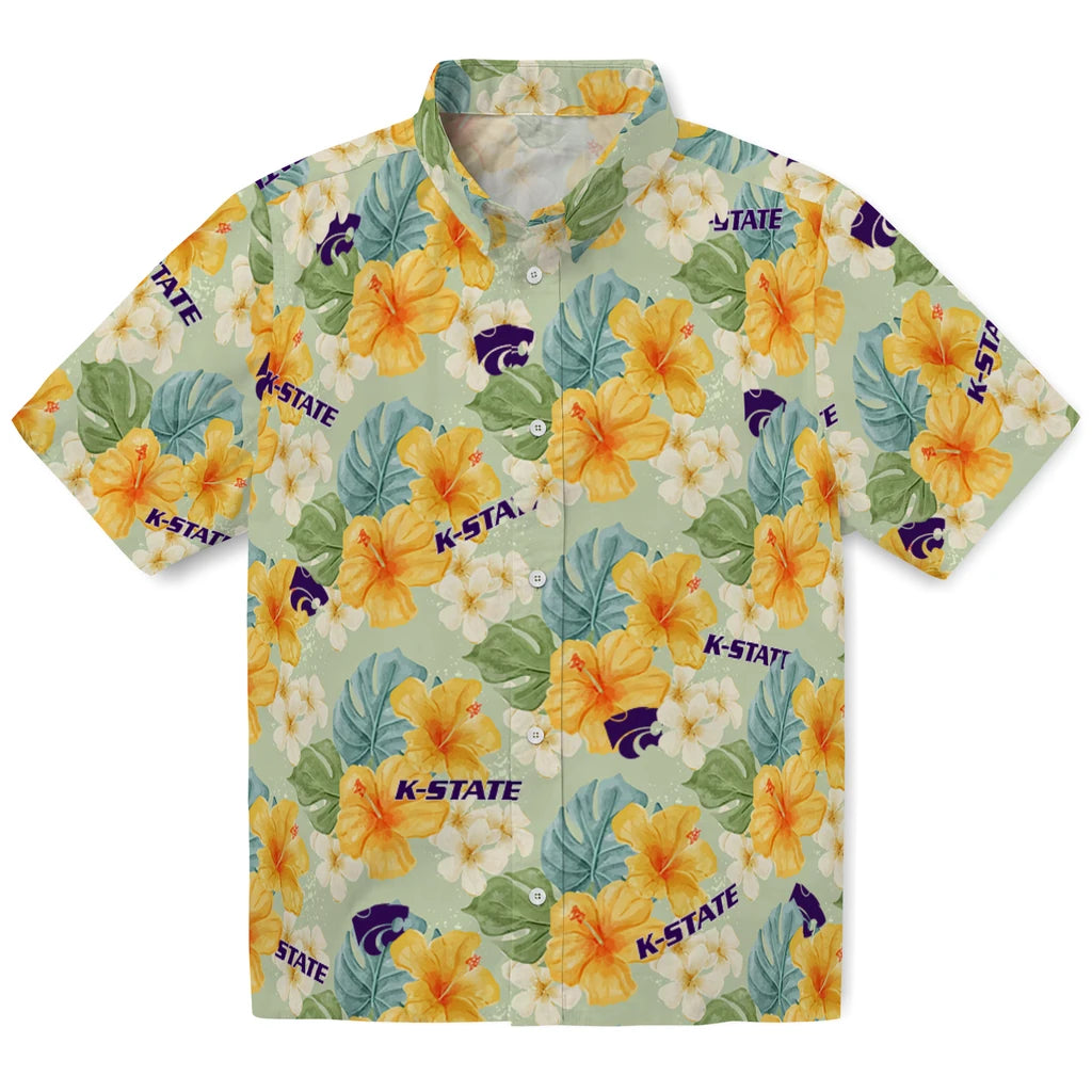 Kansas State Wildcats Hawaiian Shirt - Hibiscus Mood | Hula Hawaiian Shirts