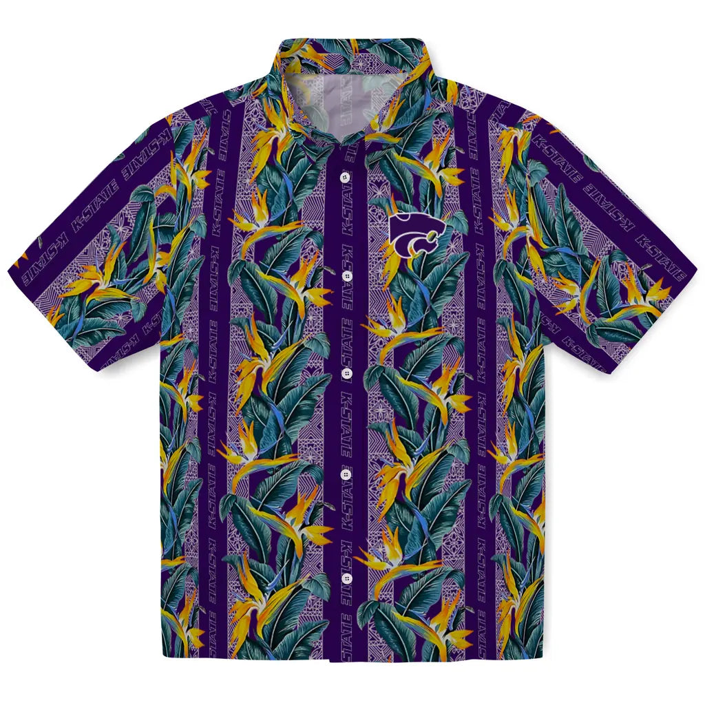 Kansas State Wildcats Hawaiian Shirt - Paradise Vines | Hula Hawaiian Shirts
